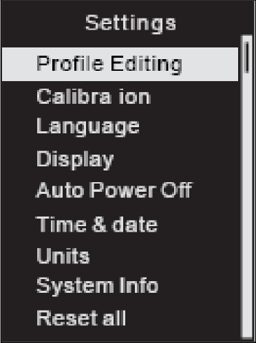 PL Menu Ustawienia (Setting) To menu umożliwia skonfigurowanie ustawień osobistych dla odtwarzacza MP3.