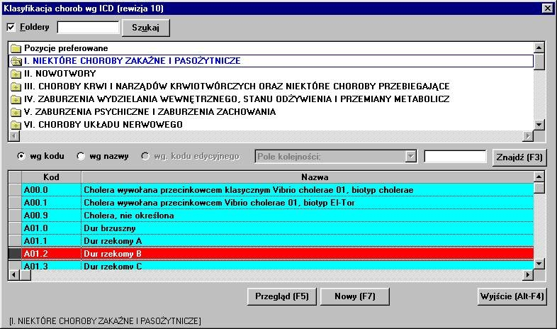 Słownik podstawowych pojęć 2.3 Operacje na słownikach danych W systemie wykorzystywane są słowniki z zestawem powtarzających się danych, np.: leków, procedur medycznych, kodów terytorialnych, lekarzy.