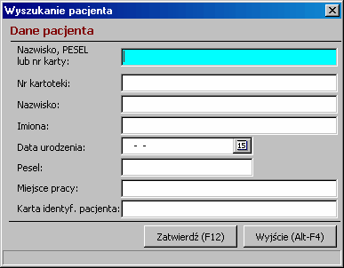 Uproszczona ewidencja pobytów w przychodni 4.1.