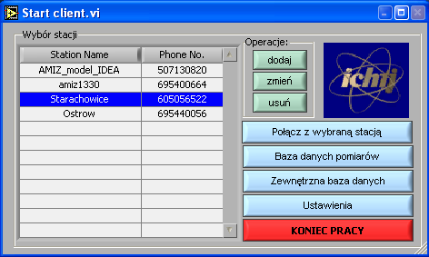 3. PIERWSZE URUCHOMIENIE PROGRAMU Przed uruchomieniem programu należy podłączyć modem do wolnego portu szeregowego komputera.