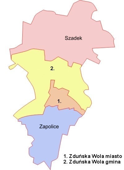 Położenie Gminy Zapolice. (Źródło: https://www.google.pl/maps) Rysunek 2.