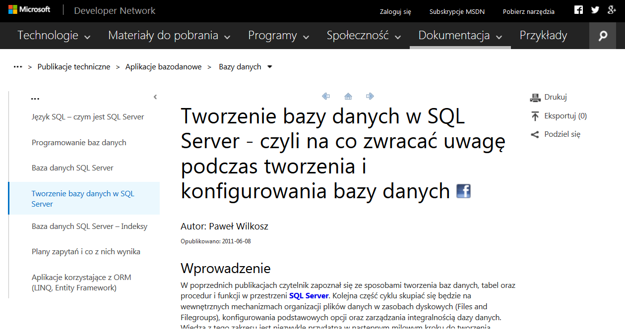 Pliki pomocnicze (NDF) Partycjonowanie danych Artykuł: https://msdn.