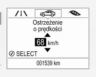 128 Wskaźniki i przyrządy Patrz instrukcja obsługi systemu audio-nawigacyjnego. Menu Nawigacja Menu systemu nawigacyjnego umożliwia prowadzenie po trasie.