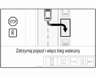 Prowadzenie i użytkowanie 215 Po wykryciu miejsca kierowca jest powiadamiany przez komunikat na kolorowym wyświetlaczu informacyjnym i sygnał dźwiękowy.