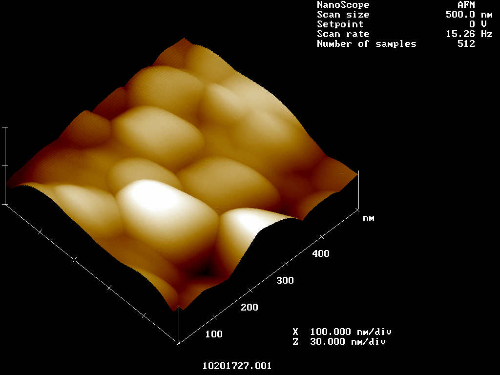 AFM - obraz - DLC DLC; około 3000 HV ca