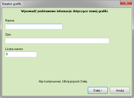 Wstawianie komponentu Przycisk Edytora pozwala na ustawienie wielu komponentów jednego rodzaju na grafice.