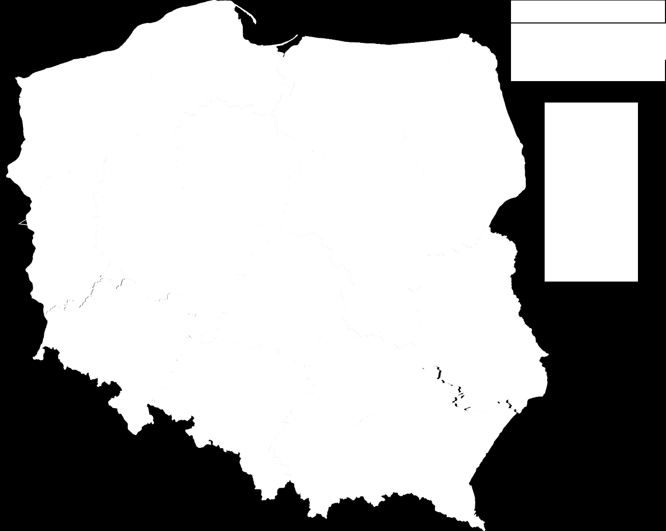 Mapa nr 2 Liczba umów podpisanych w poszczególnych województwach w latach 2010 2013 na inwestycje w postaci sal gimnastycznych i hal sportowych135 32 37 5 34 0 34 12 1 13 9 0 9 22 23 1 20 24 4 30 1