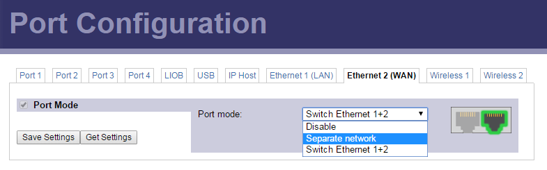 Enable Separate Network