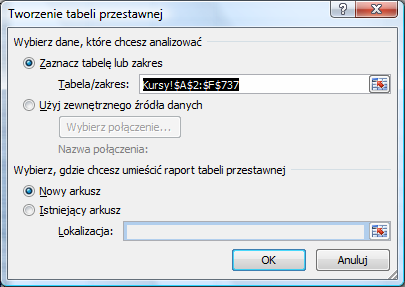 Lekcja 9 Tabele przestawne Tabele przestawne pozwalają na różne opracowanie