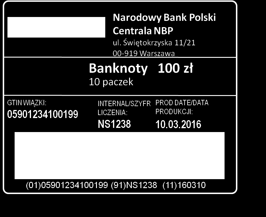 GS1 w NBP Przykłady zaprojektowanych