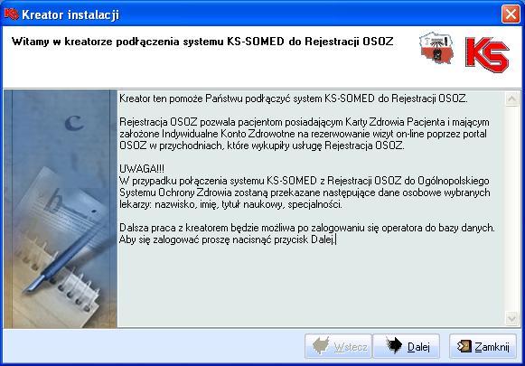 14.2. Ustawienia w systemie KS-SOMED Udostępnienie usługi Rejestracji on-line przez danego świadczeniodawcę wymaga również odpowiedniego skonfigurowania parametrów w systemie KS-SOMED.