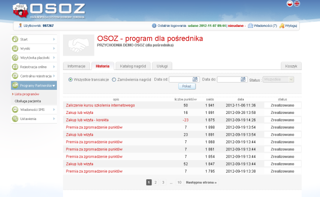 Partnerskiego. Program posiadający status umowy Zrezygnowano można ponownie zaakceptować (w ten sam sposób, w który Użytkownik akceptował go pierwszy raz).