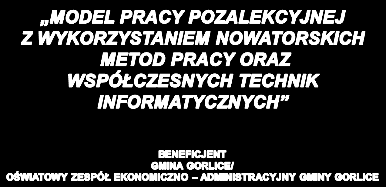 Projekt współfinansowany przez Unię