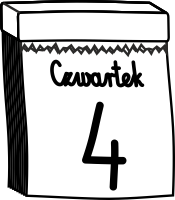 OK/2/MAT/6/1-2 Klasa 2 Edukacja matematyczna Wiadomości i umiejętności praktyczne Nacobezu dni tygodnia Wymieniam dni tygodnia po kolei. Wymieniam dni tygodnia na wyrywki. Zapisuję dni tygodnia.