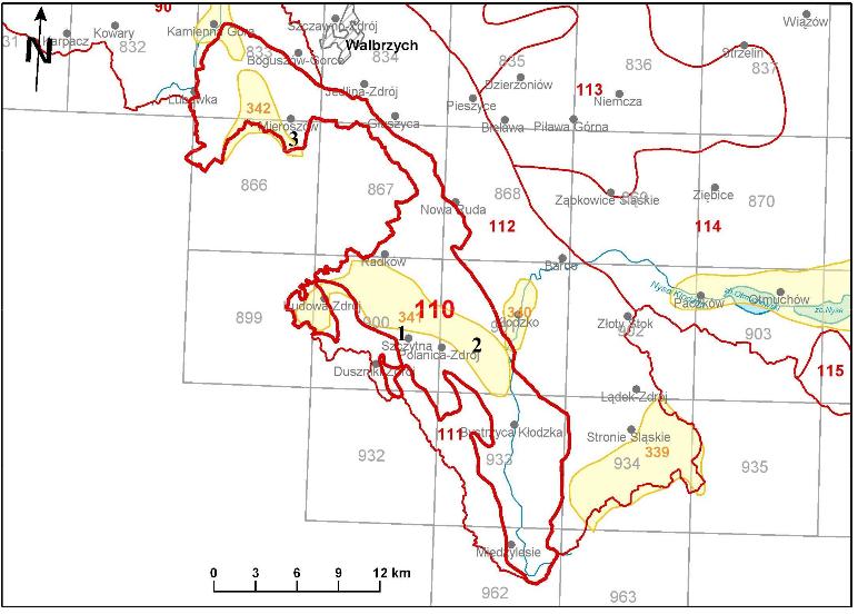 Rysunek 4 Profil geologiczny w obszarze zbiornika
