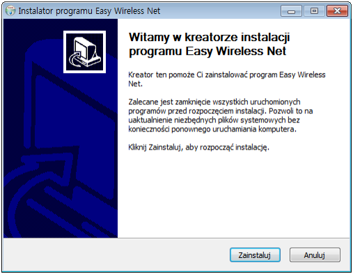 5.2. Windows Vista, 7 5.2.1. Instalacja aplikacji oraz sterowników 1) Należy podłączyć modem do portu USB i zaakceptować automatyczne uruchomienie procesu instalacji.