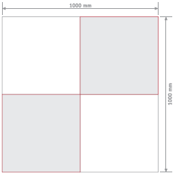 14 S t r o n a Układanie kwadratowych elementów FLEXI-STEP w cegiełkę Płytki Flexi-step 500 x 500mm zaleca się układać w cegiełkę.