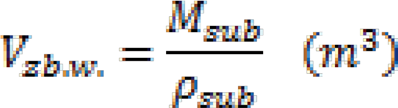 Wyznaczenie potencjału energetycznego biogazu... M sub strumień masy substratu (t. rok -1 ), ρ sub gęstość właściwa substratu(t. m -3 ).