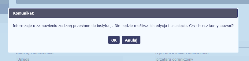 Po poprawie danych, wybierz ponownie funkcję Zapisz. Jeżeli informacja nie będzie zawierała błędów, SL2014 zapisze dane.