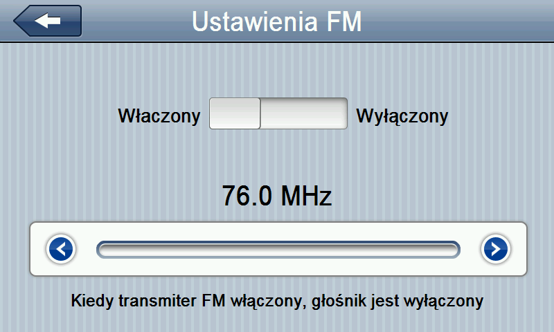 Komunikaty głosowe będą transmitowane drogą radiową do odbiornika.