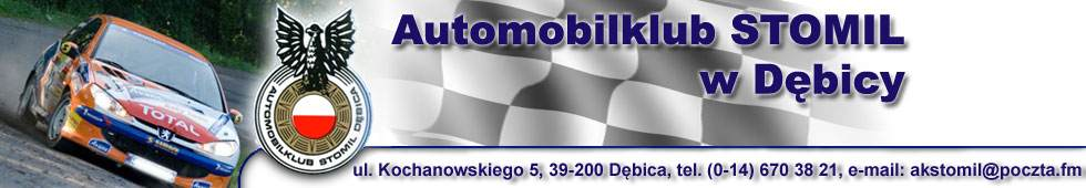 Nr S Kierowca Pilot Klub Samochód Pojemn Klasa Wpłata 1 JURASZ Bartłomiej JURASZ Wojciech nz Frysztak Chevrolet Geo Metro 993 2 w.46 2 SACHA Bartek AMK Tarnów BMW 318ti 1800 4 w.