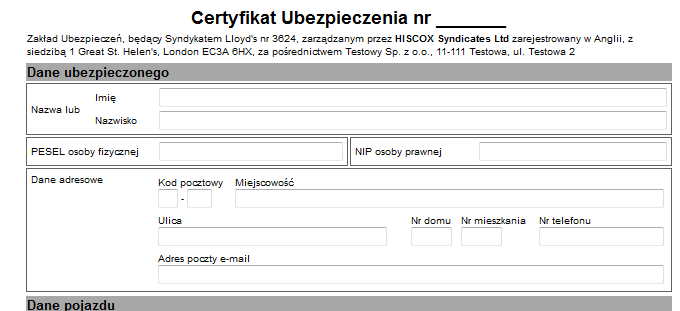 Jak mogę wystawić Certyfikat Dealera? 1.