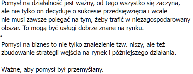 POMYSŁ NA