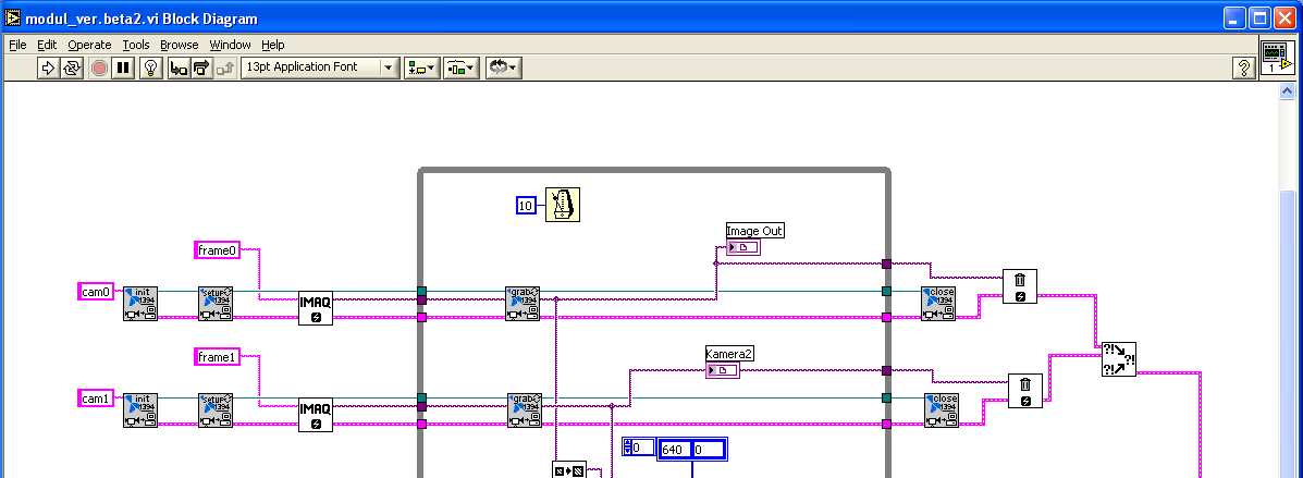 Widok schematu przepływu danych w module rejestracji.