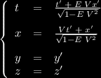 Transformacja Lorentza Ogólna postać transformacji Transformacja Lorentza ma bardzo szczególne własności, nie jest "jednym z wielu" możliwych przekształceń.