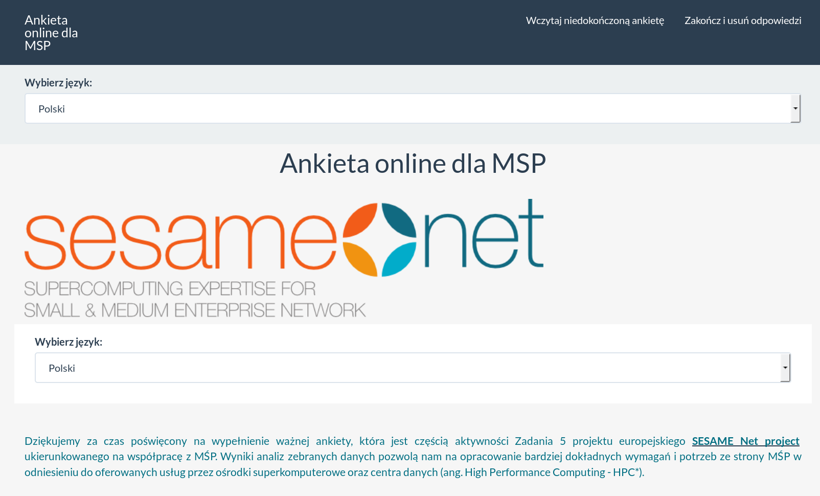 ANKIETA: https://sesamenet.