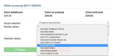 Ta forma wymaga wcześniejszego zdefiniowania w IntegratorPOS lub importu z systemu ERP.