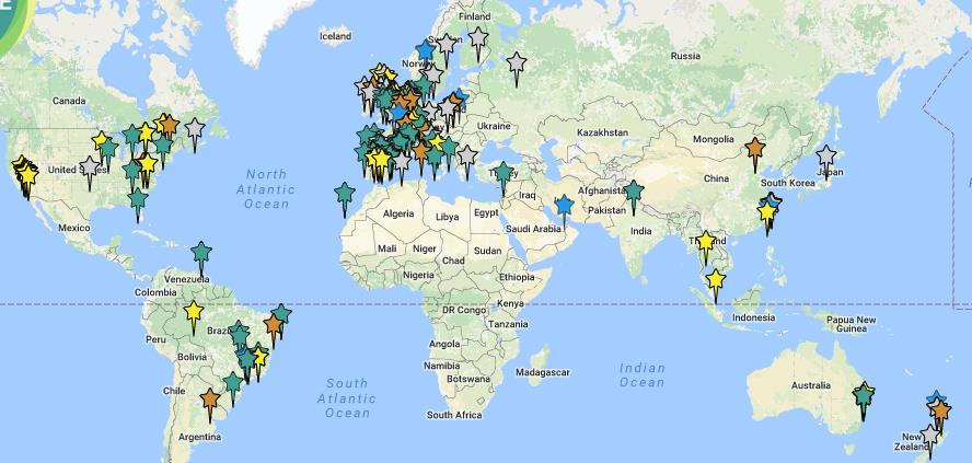 184 ośrodków FLS zarejestrowano na mapie CTF 108 Kompletnych 20 47 41 76 Ocenianych / w trakcie tworzenia Algeria Argentyna Australia Belgia Brazylia Kanada Chiny Czechy Dania Finlandia Francja