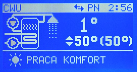 Linia ciągła na osi czasu oznacza temperaturę 0 C. Liniami przerywanymi są zaznaczone temperatury -10 C i +10 C.