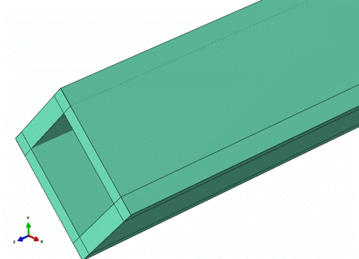 należy określić dwa niezależne parametry materiału: moduł sztywności podłużnej Young s Modulus: E=210 000 MPa oraz liczbę Poisson a: Poisson s Ratio: 0.