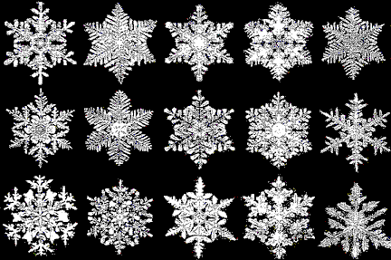 Śnieg Ciekawym przykładem ciała krystalicznego jest płatek śniegu składający się z drobnych kryształków lodu rozmieszczonych w piękny, symetryczny sposób.