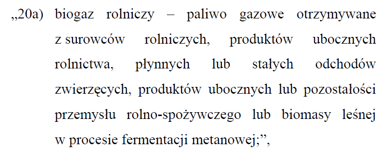 Rejestr świadectw pochodzenia i obrót prawami ątkowymi LIS 2009 8 Nowe typy ŚP OZE Świadectwa pochodzenia dla energii elektrycznej z biogazu rolniczego Definicja biogazu rolniczego Zapisy