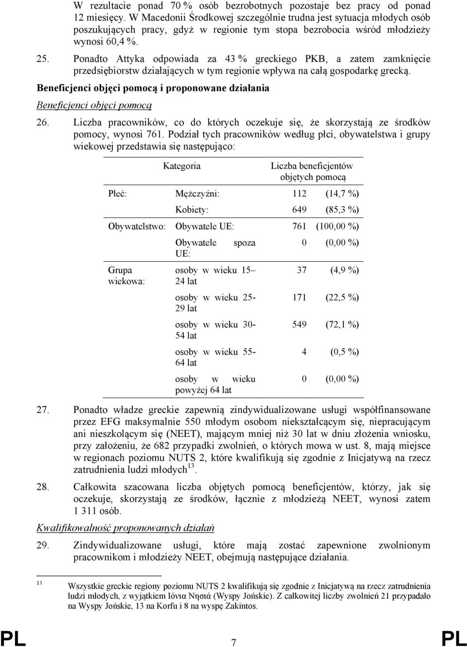 Ponadto Attyka odpowiada za 43 % greckiego PKB, a zatem zamknięcie przedsiębiorstw działających w tym regionie wpływa na całą gospodarkę grecką.