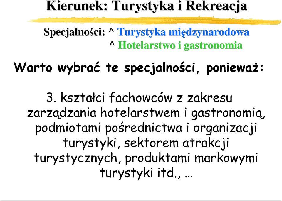 gastronomią, podmiotami pośrednictwa i organizacji