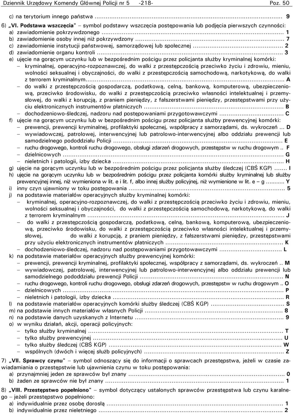 .. 7 c) zawiadomienie instytucji państwowej, samorządowej lub społecznej. 2 d) zawiadomienie organu kontroli.