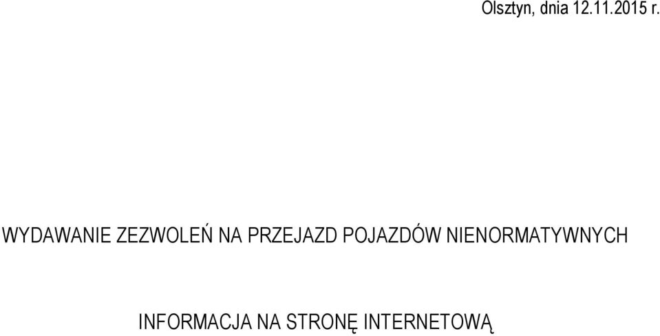 PRZEJAZD POJAZDÓW