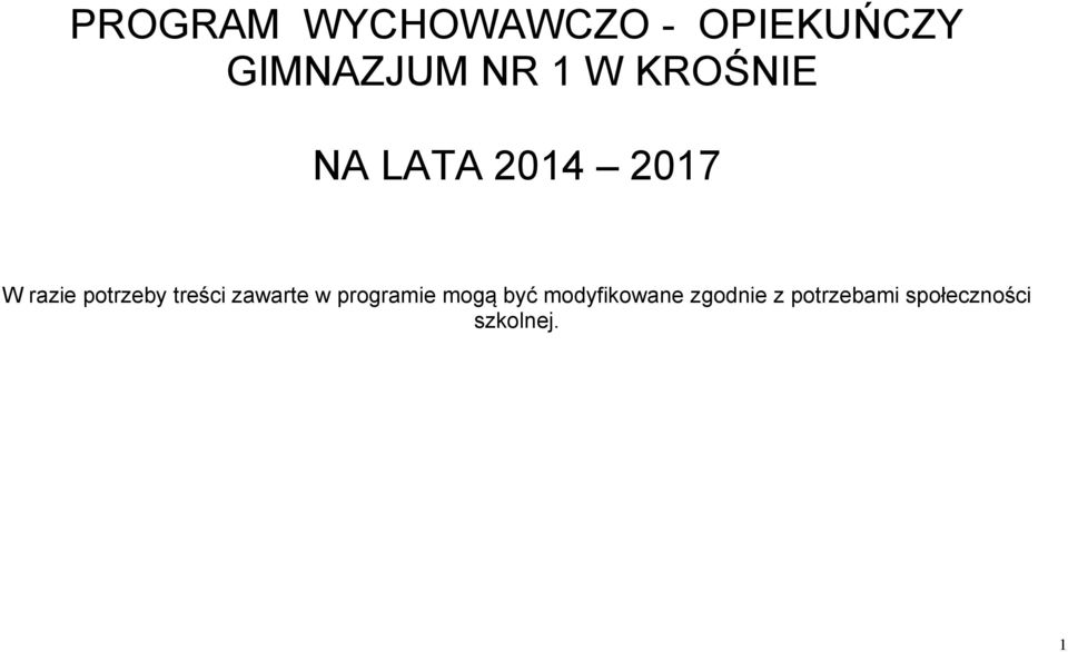 treści zawarte w programie mogą być