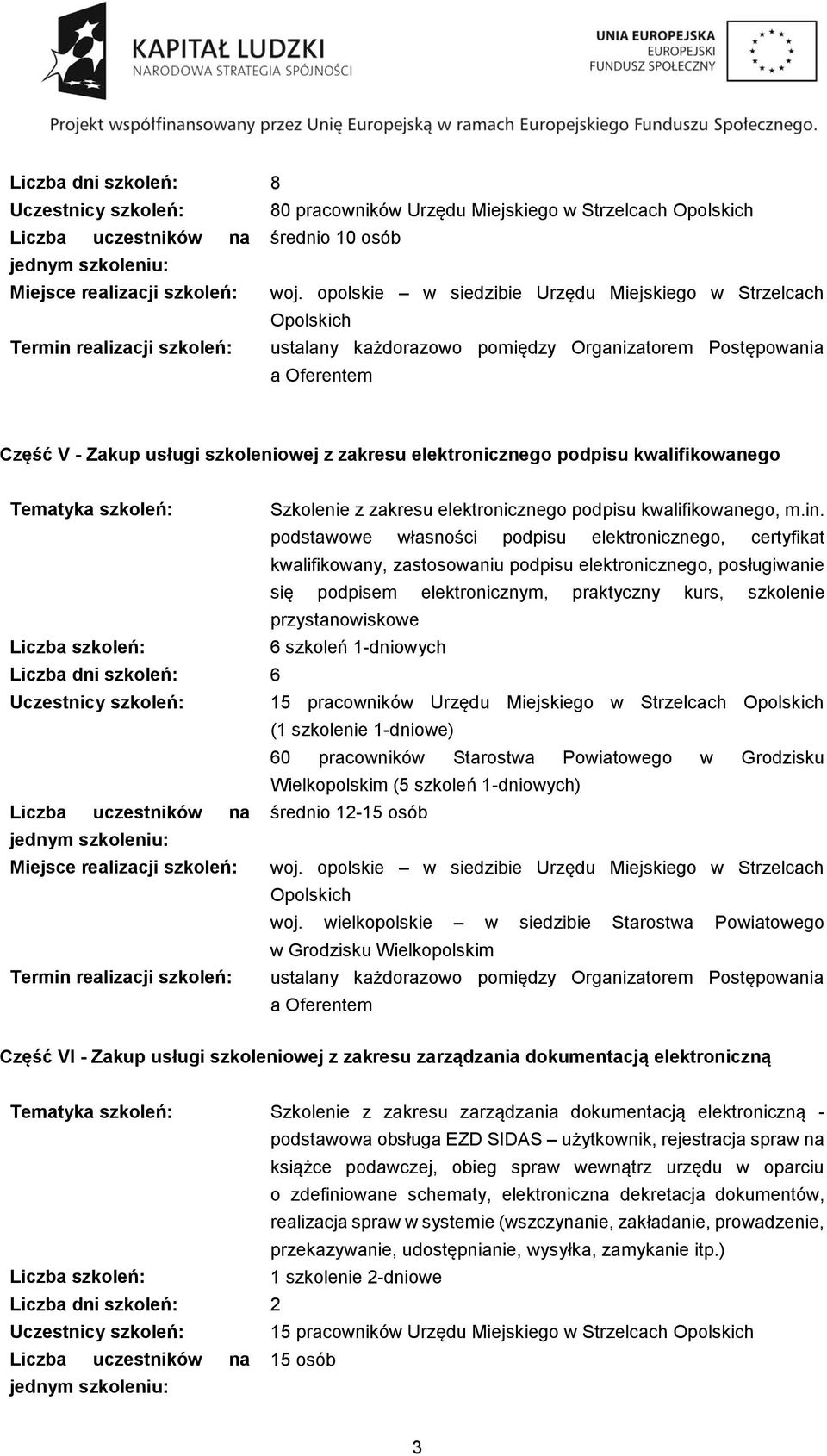 m.in. podstawowe własności podpisu elektronicznego, certyfikat kwalifikowany, zastosowaniu podpisu elektronicznego, posługiwanie się podpisem elektronicznym, praktyczny kurs, szkolenie