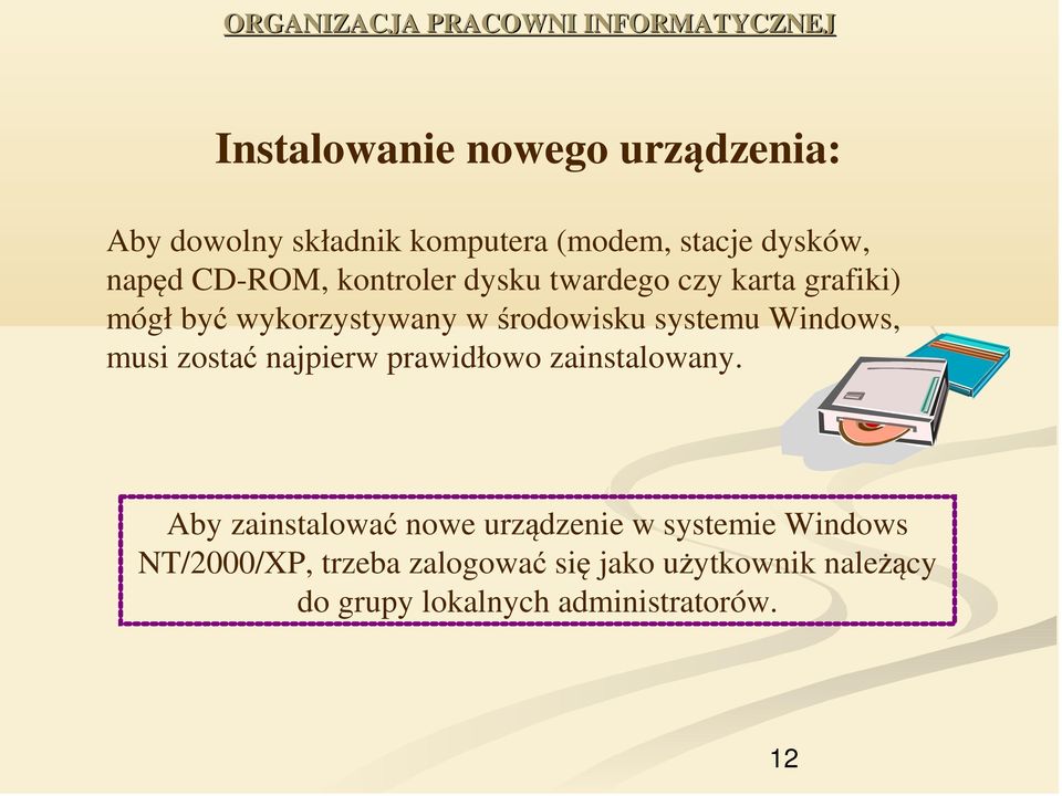 Windows, musi zostać najpierw prawidłowo zainstalowany.