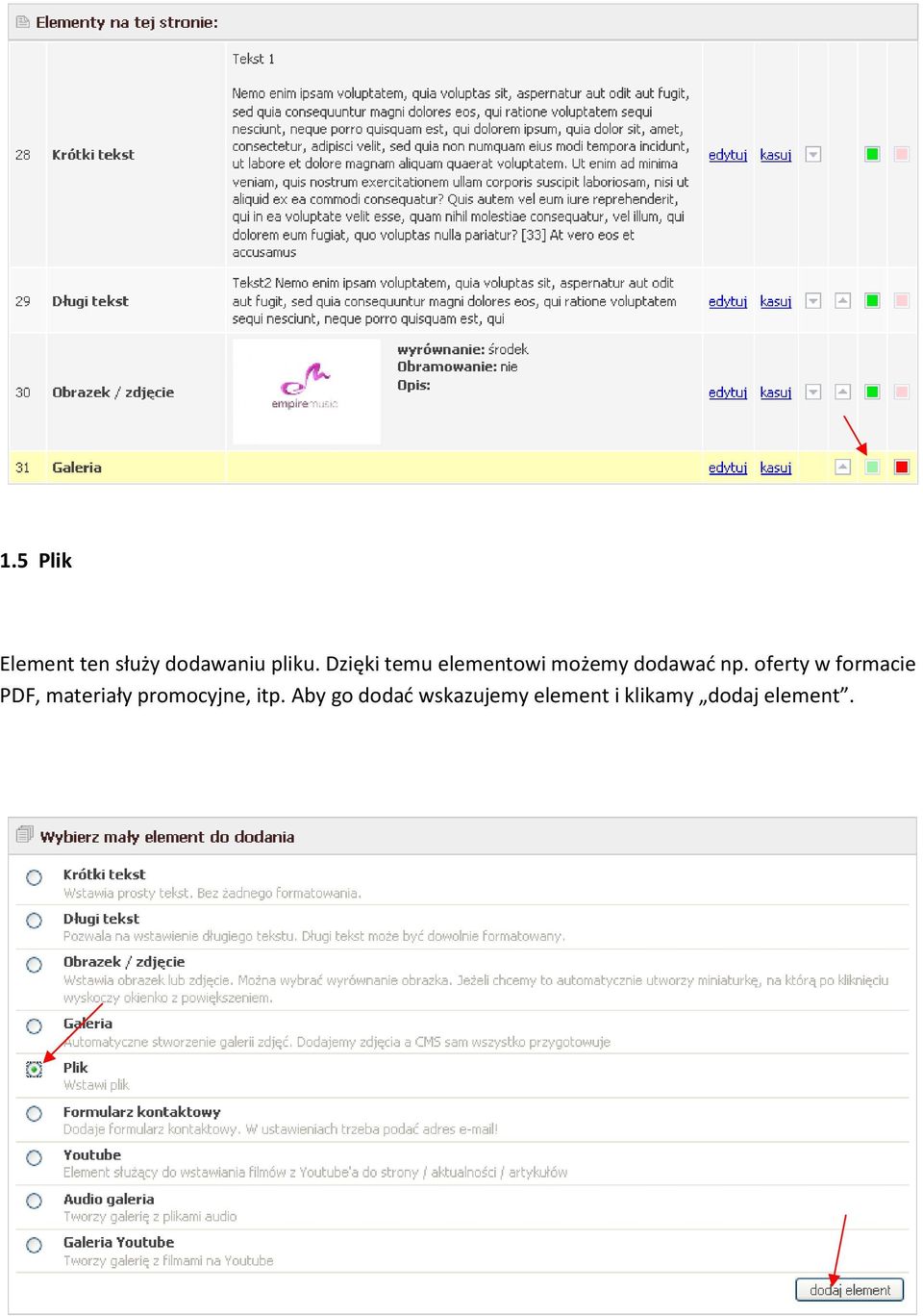 oferty w formacie PDF, materiały promocyjne,