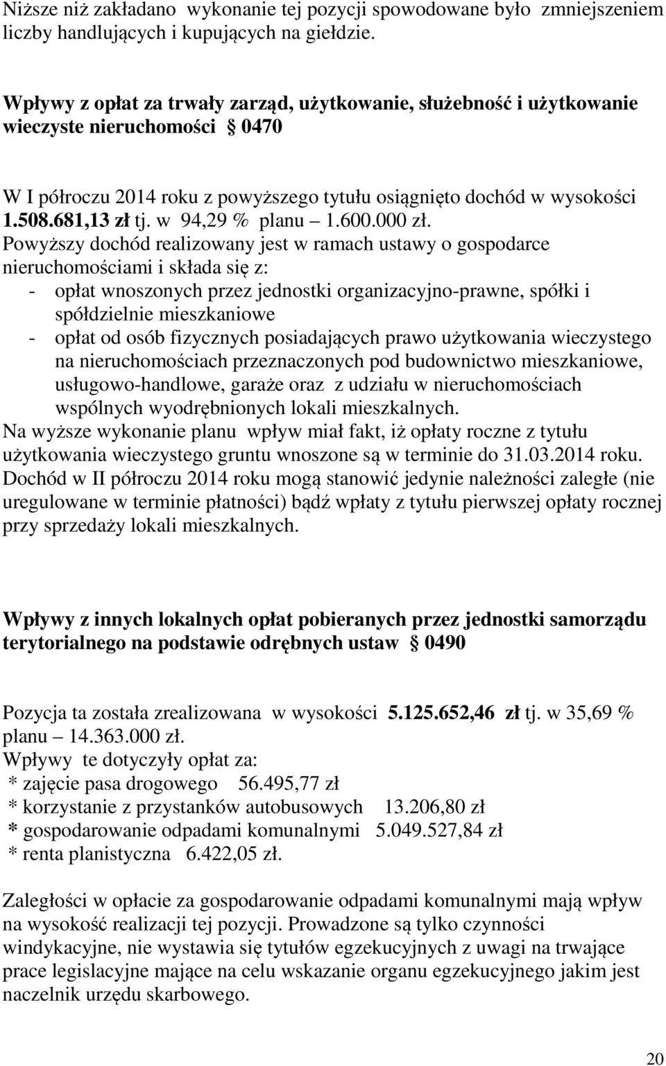 w 94,29 % planu 1.600.000 zł.