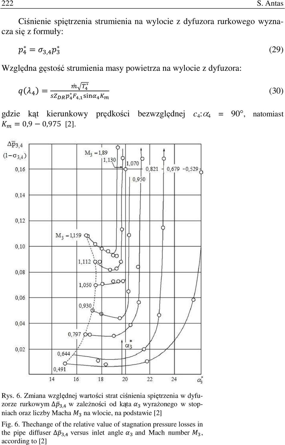 wylocie z dyfuzora:, (30) gdzie kąt kierunkowy prędkości bezwzględnej c 4 :α 4 = 90, natomiast 0,9 0,975 [2]. Rys. 6.