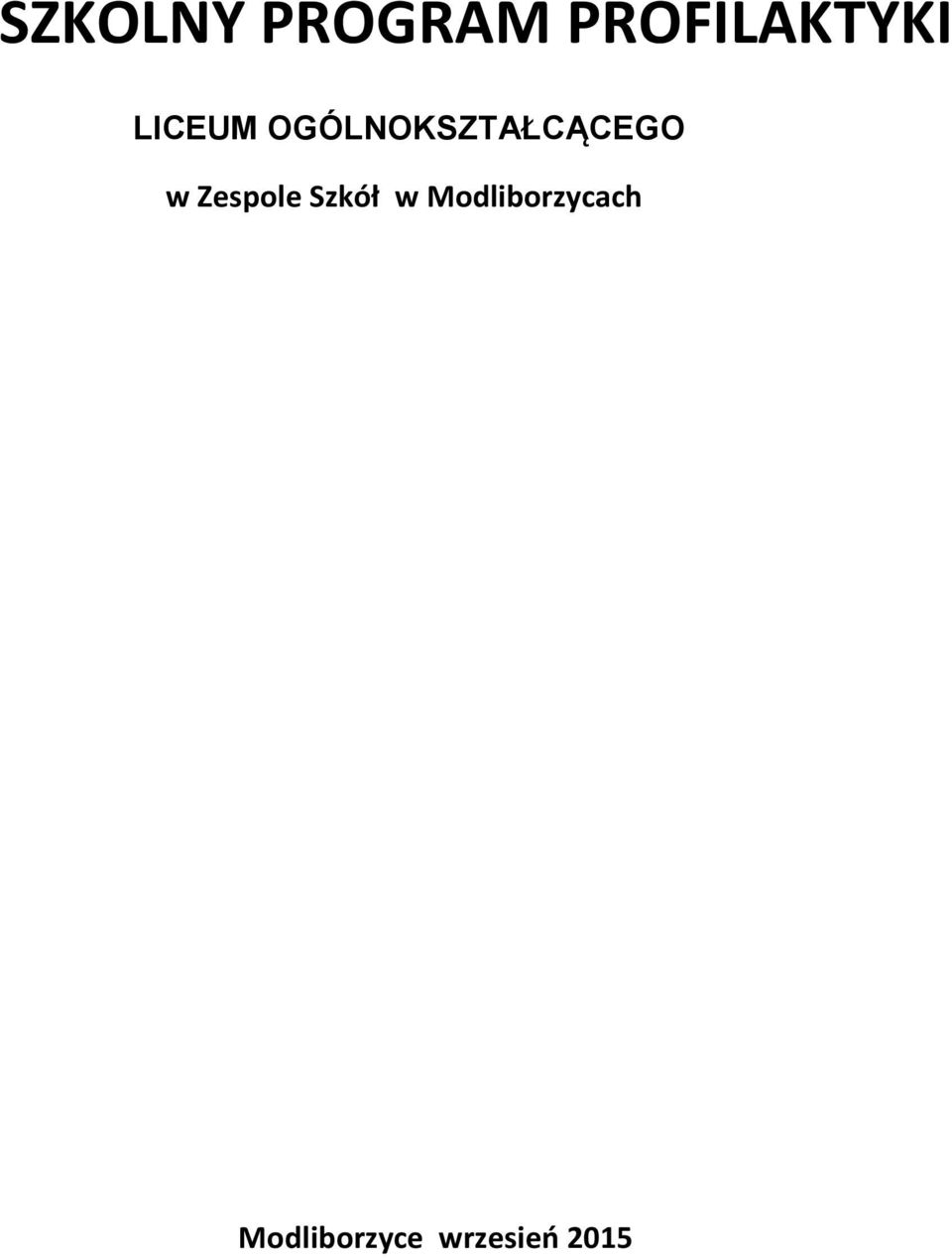 Zespole Szkół w