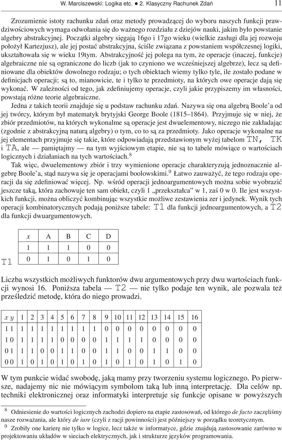 powstanie algebry abstrakcyjnej.