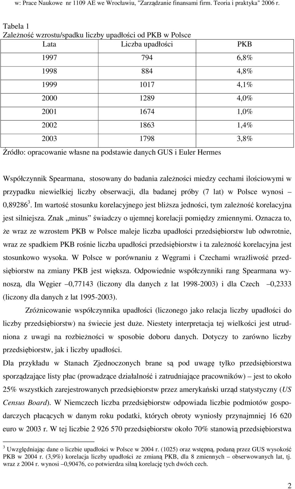 (7 lat) w Polsce wynosi 0,89286 3. Im warto stosunku korelacyjnego jest blisza jednoci, tym zaleno korelacyjna jest silniejsza. Znak minus wiadczy o ujemnej korelacji pomidzy zmiennymi.