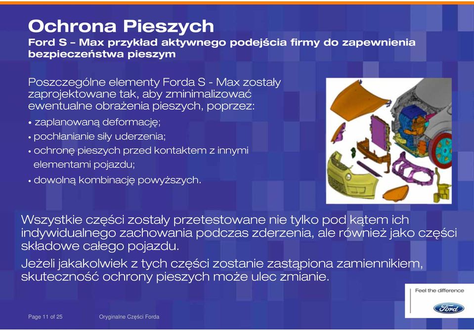 elementami pojazdu; dowolną kombinację powyższych.